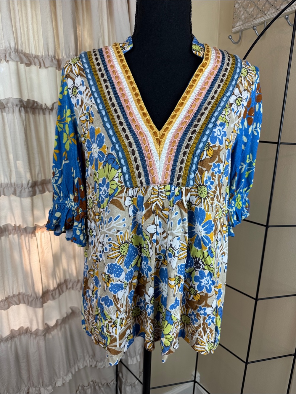 Anthropologie x Bl^nk London Stephanie Boho Top
